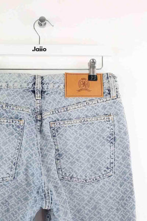 Jean droit Tommy Hilfiger Bleu en Coton