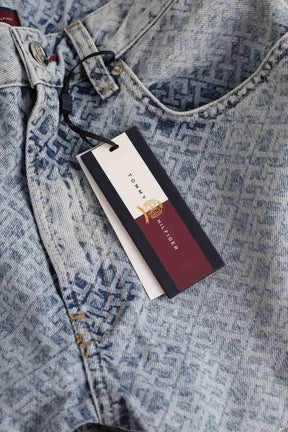 Jean droit Tommy Hilfiger Bleu en Coton