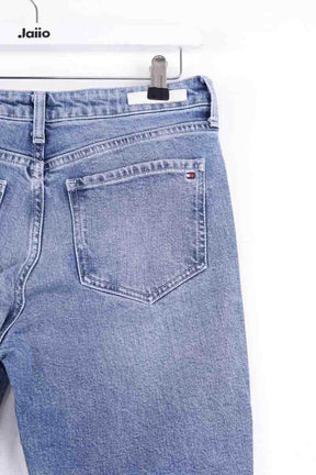 Jean droit Tommy Hilfiger Bleu en Coton
