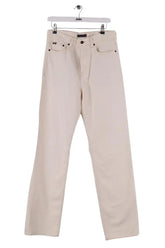 Jean droit Tommy Hilfiger Ecru en Coton, taille L - Seconde Main