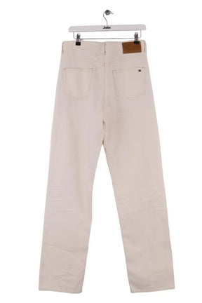Jean droit Tommy Hilfiger Ecru en Coton