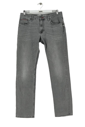 Jean droit Tommy Hilfiger Gris en Coton, taille XXL - Seconde Main