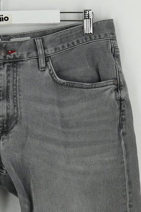 Jean droit Tommy Hilfiger Gris en Coton