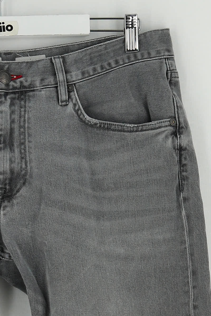 Jean droit Tommy Hilfiger Gris en Coton