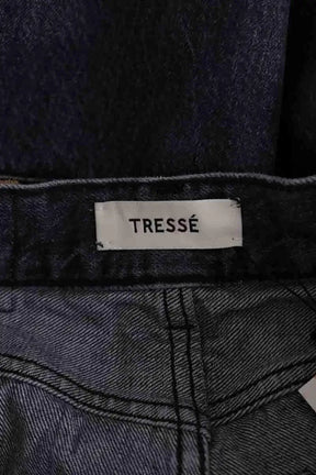 Jean droit Tresse Anthracite en Coton