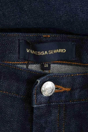 Jean droit Vanessa Seward Bleu en Coton