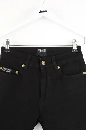 Jean droit Versace Noir en Coton