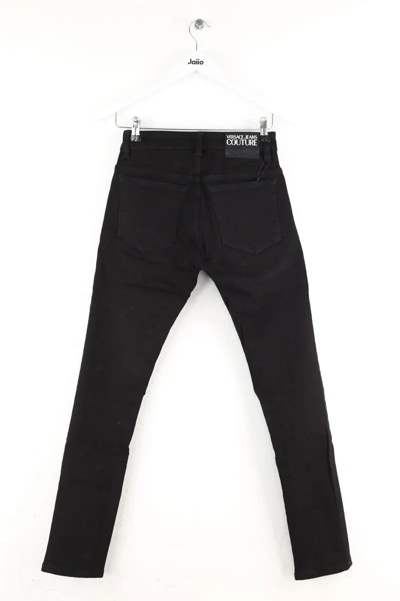 Jean droit Versace Noir en Coton