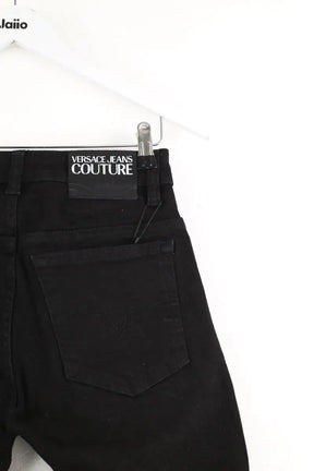 Jean droit Versace Noir en Coton