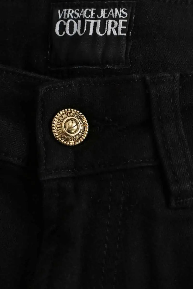 Jean droit Versace Noir en Coton