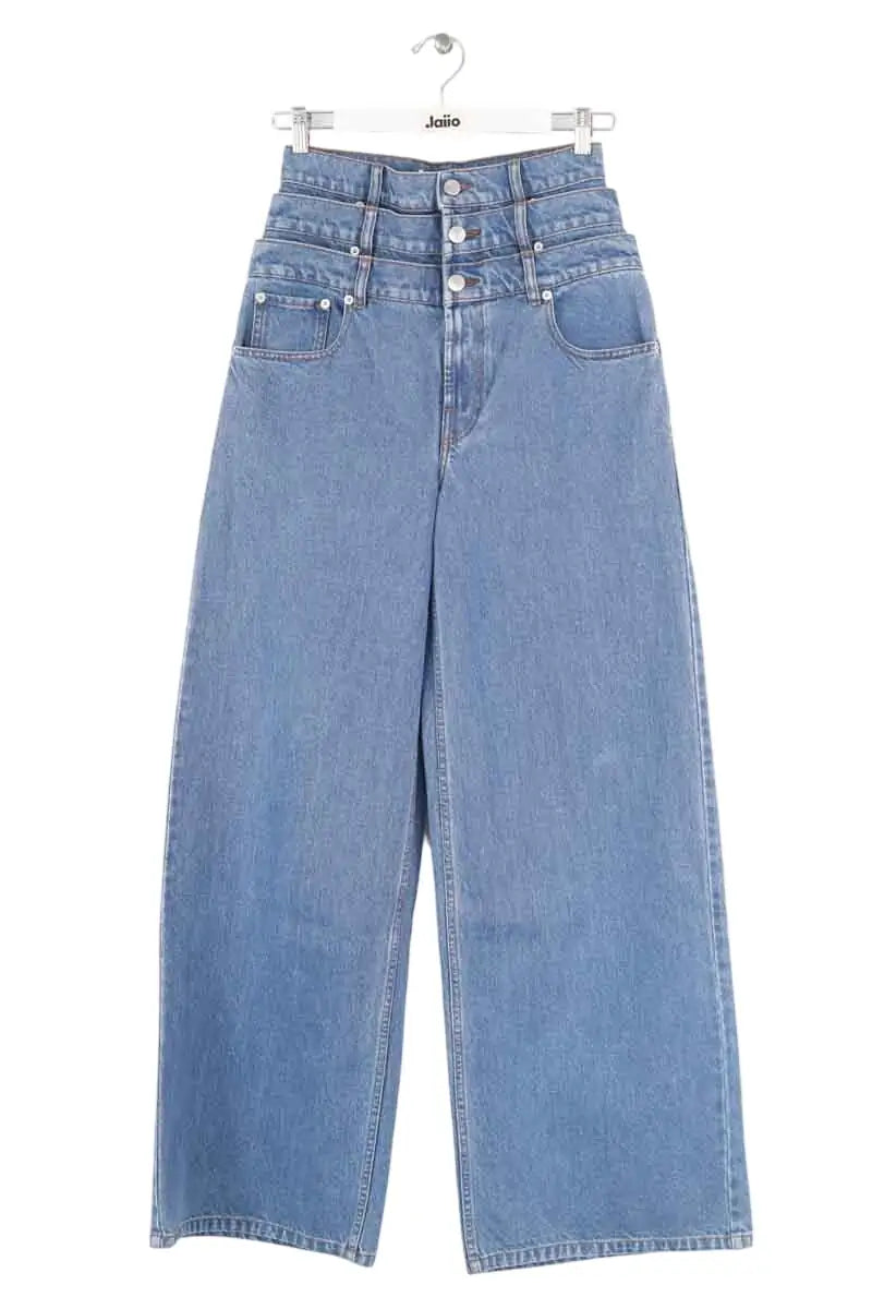 Jean droit Victor&Rolf Triple layer Denim Bleu en Coton, taille S - Seconde Main