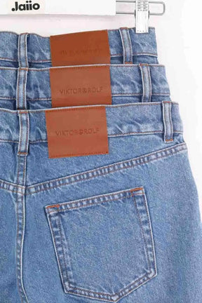 Jean droit Victor&Rolf Triple layer Denim Bleu en Coton