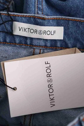 Jean droit Victor&Rolf Triple layer Denim Bleu en Coton