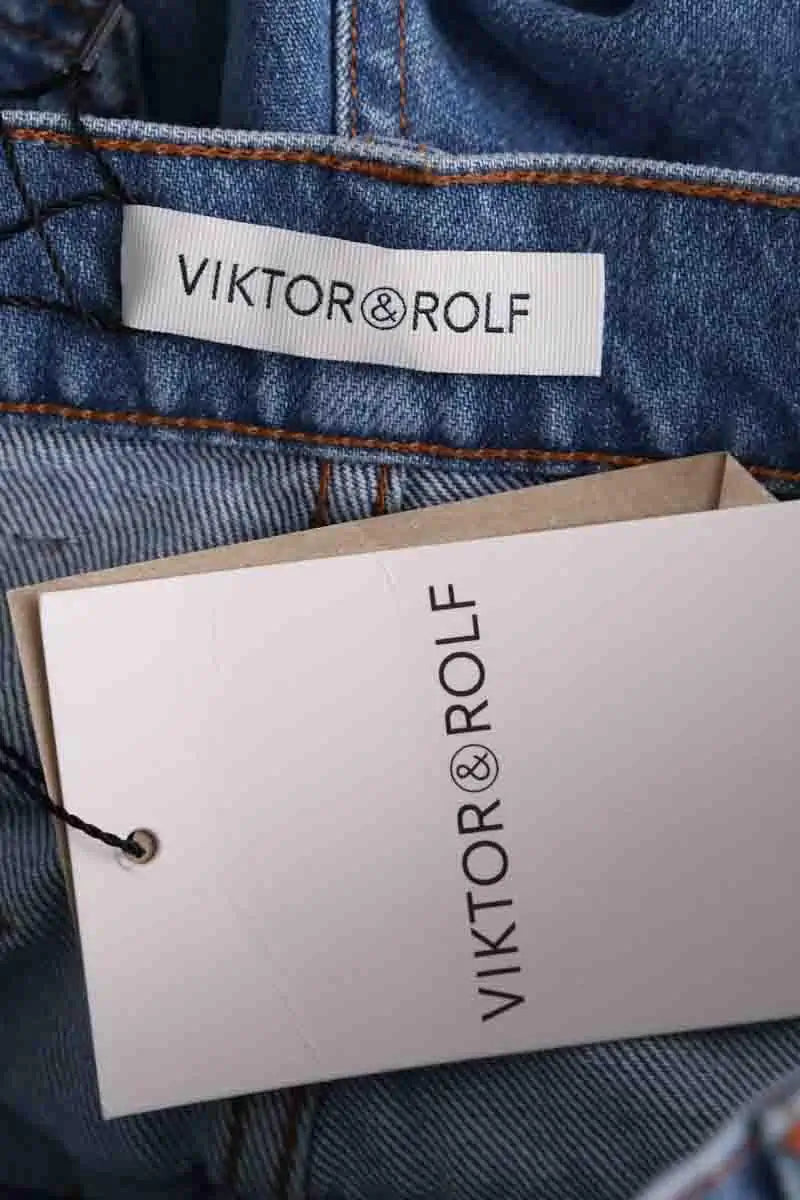 Jean droit Victor&Rolf Triple layer Denim Bleu en Coton