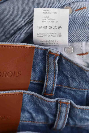 Jean droit Victor&Rolf Triple layer Denim Bleu en Coton