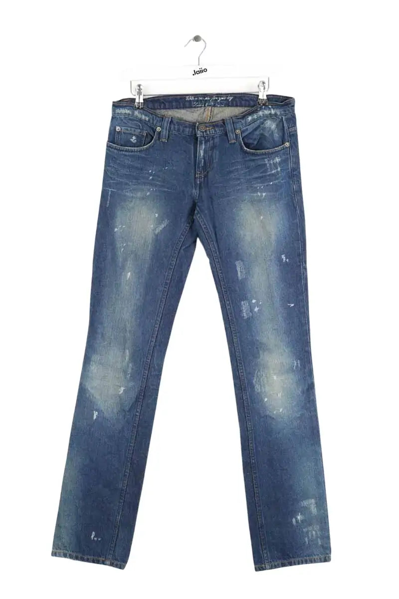 Jean droit Zadig & Voltaire Bleu en Coton, taille M - Seconde Main
