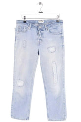 Jean droit Zadig & Voltaire Bleu en Coton, taille S - Seconde Main