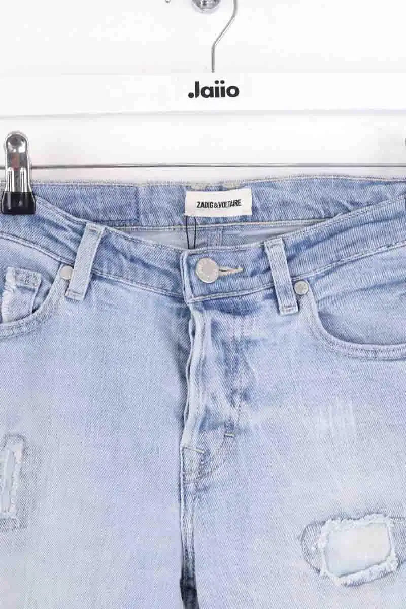 Jean droit Zadig & Voltaire Bleu en Coton