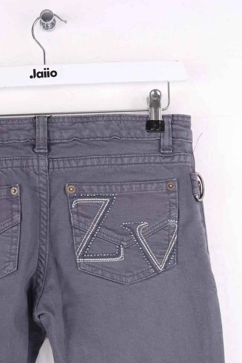 Jean droit Zadig & Voltaire Gris en Coton