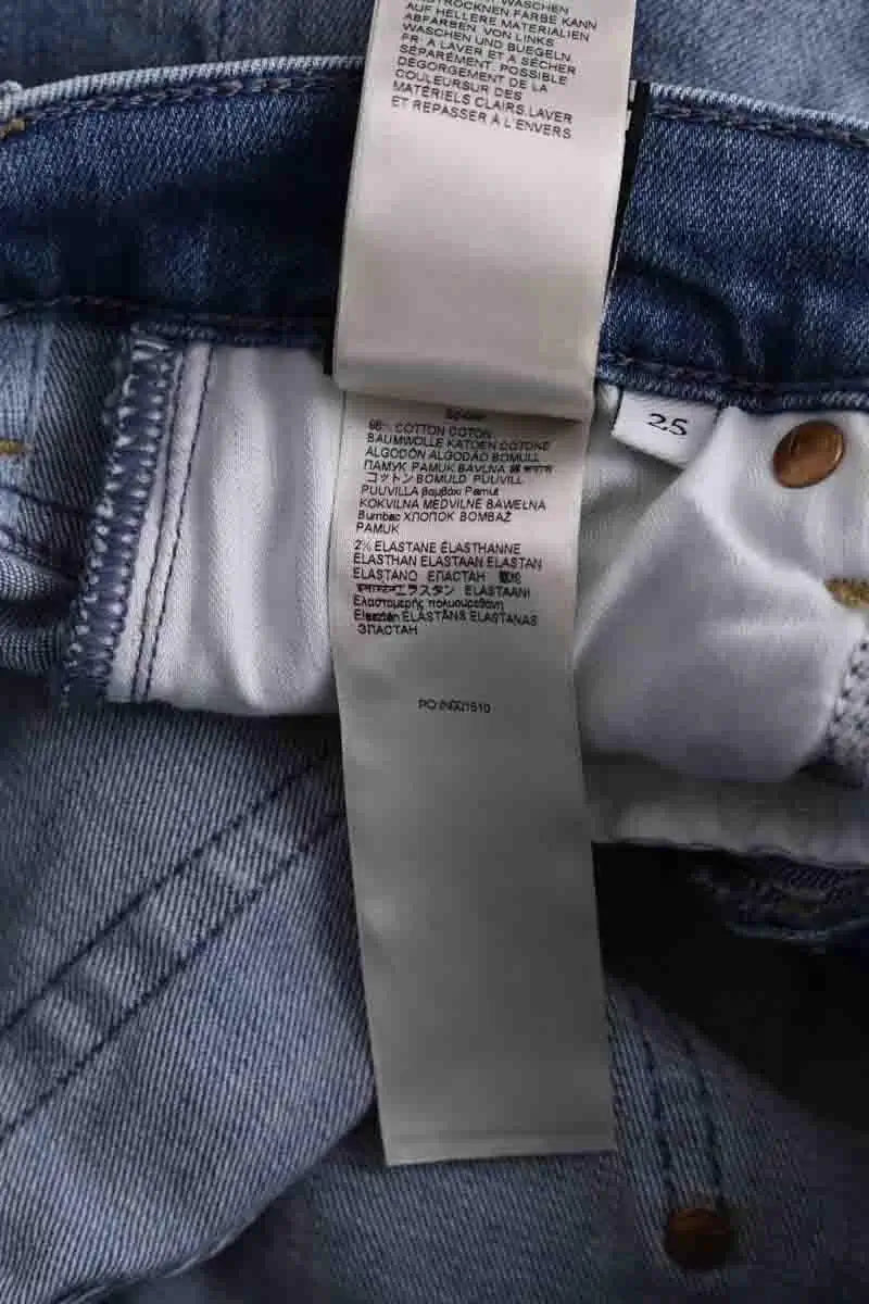 Jean flare 7 For All Mankind Bleu en Coton
