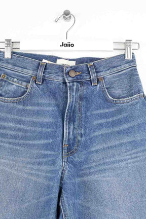 Jean Haikure Bibi real blue Bleu en Coton