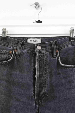 Jean large Agolde Anthracite en Coton