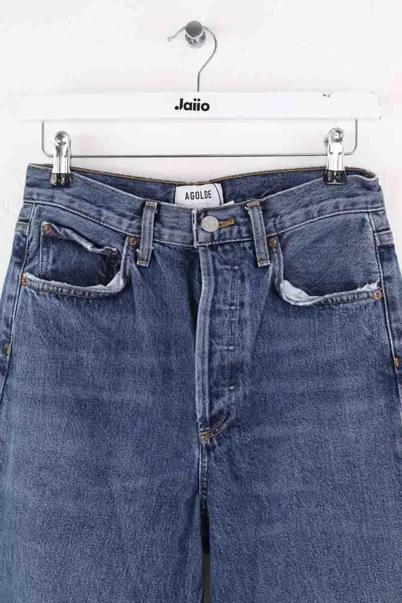 Jean large Agolde Dame Bleu en Coton - élasthanne