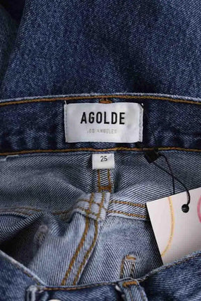 Jean large Agolde Dame Bleu en Coton - élasthanne