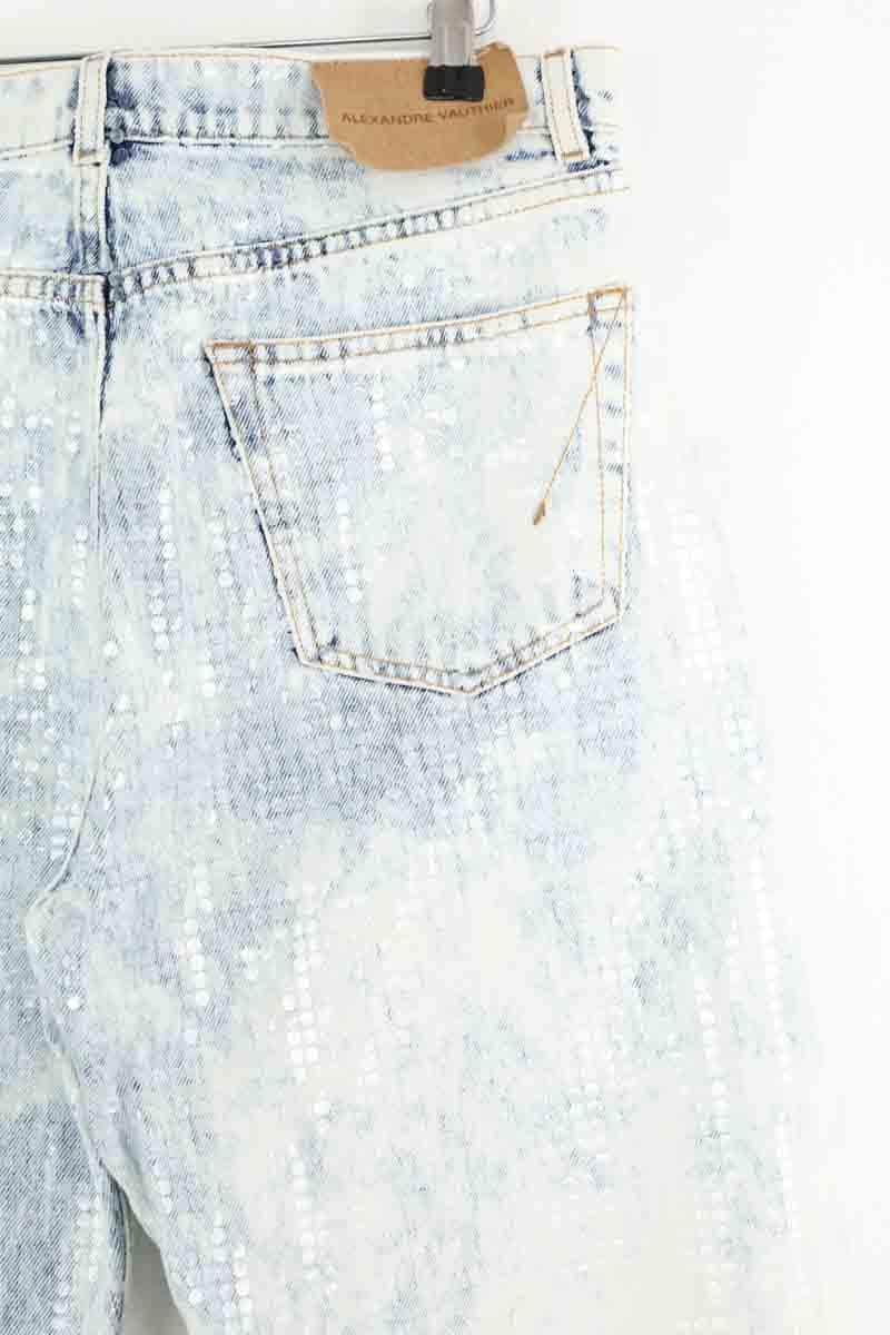 Jean large Alexandre Vauthier Blanc en Coton