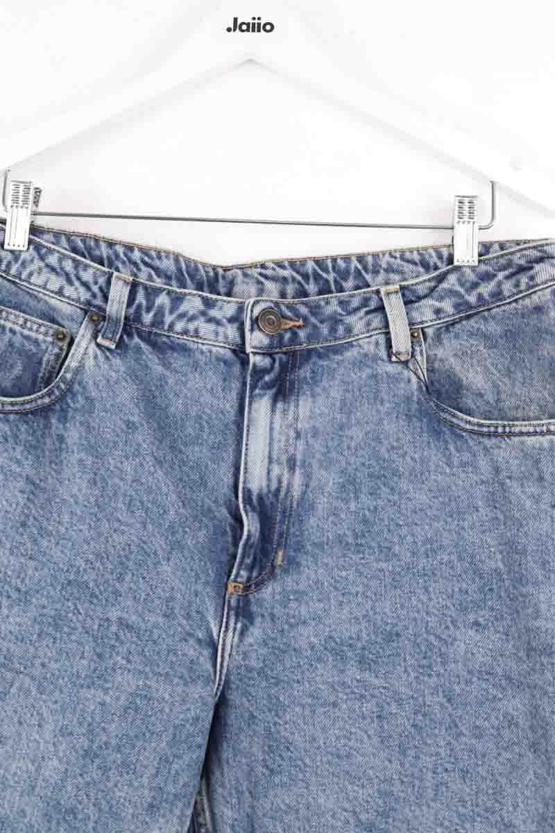 Jean large American Vintage Bleu en Coton