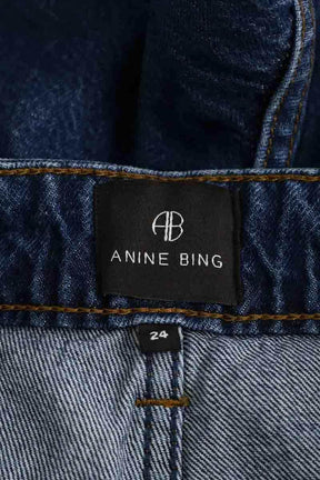 Jean large Anine Bing Bleu en Coton