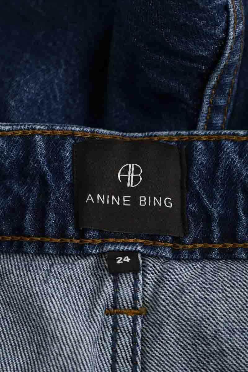 Jean large Anine Bing Bleu en Coton