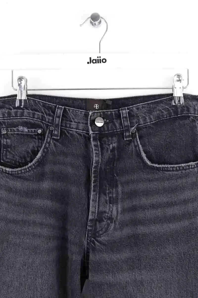 Jean large Anine Bing Noir en Coton