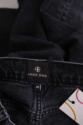Jean large Anine Bing Noir en Coton