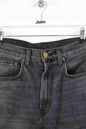 Jean large B Sides Noir en Coton