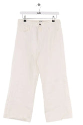 Jean large Balzac Blanc en Coton, taille L - Seconde Main