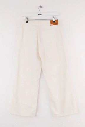 Jean large Balzac Blanc en Coton