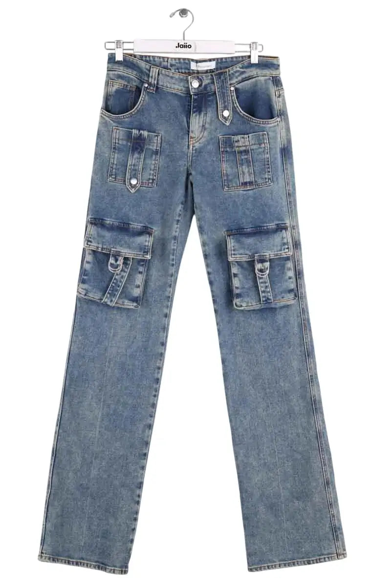 Jean large Blumarine Bleu en Coton, taille M - Seconde Main