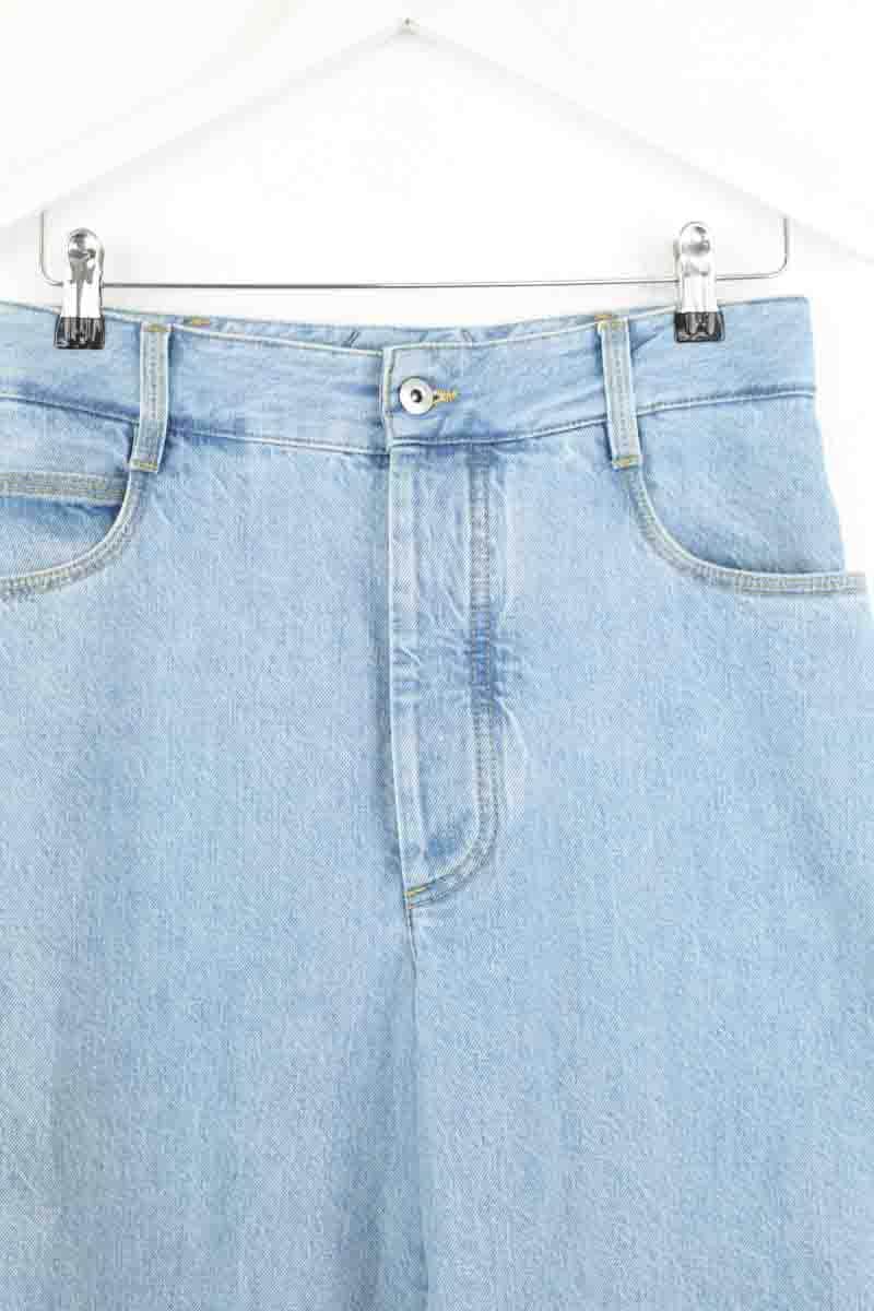 Jean large Bottega Veneta Bleu en Coton