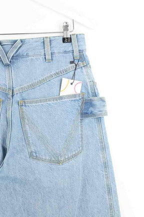 Jean large Bottega Veneta Bleu en Coton