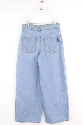 Jean large Bottega Veneta Bleu en Coton