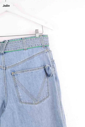Jean large Bottega Veneta Bleu en Coton