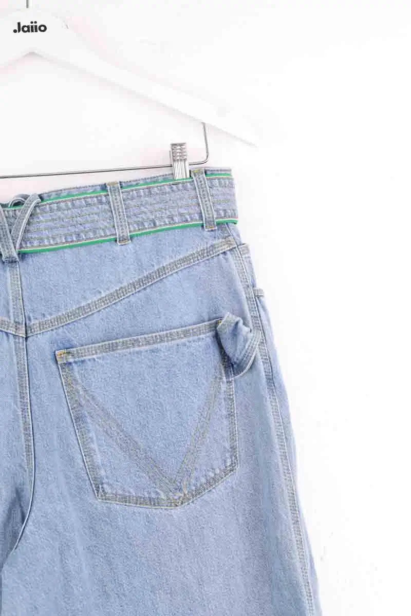 Jean large Bottega Veneta Bleu en Coton