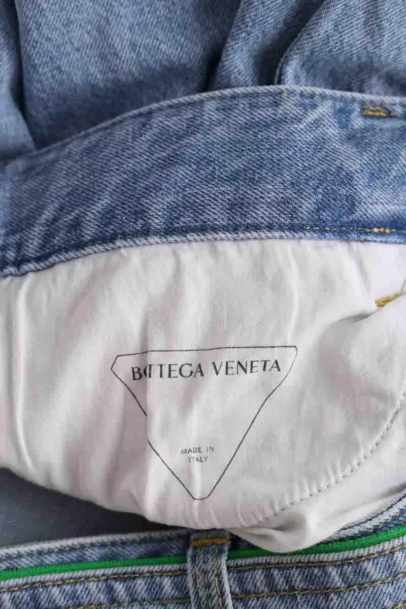 Jean large Bottega Veneta Bleu en Coton
