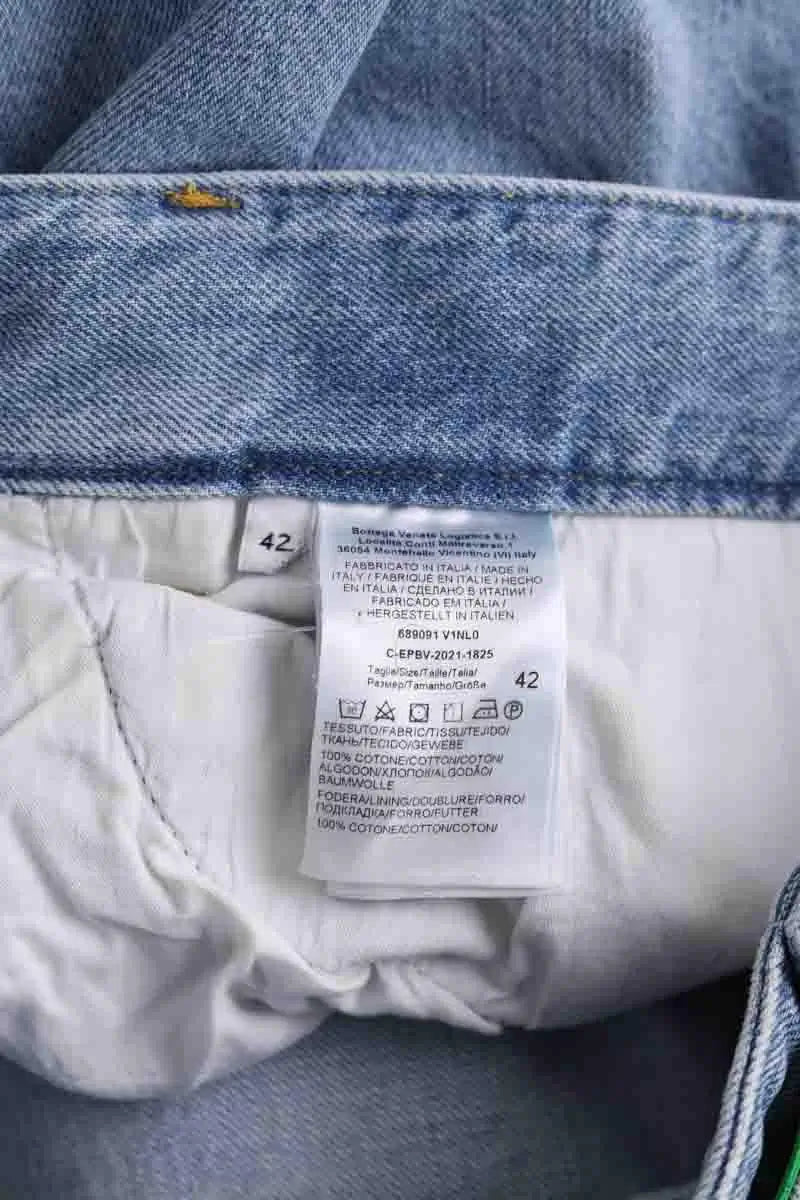 Jean large Bottega Veneta Bleu en Coton