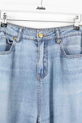 Jean large Celine Bleu en Coton