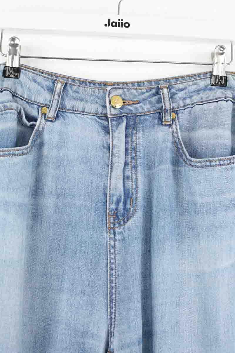 Jean large Celine Bleu en Coton