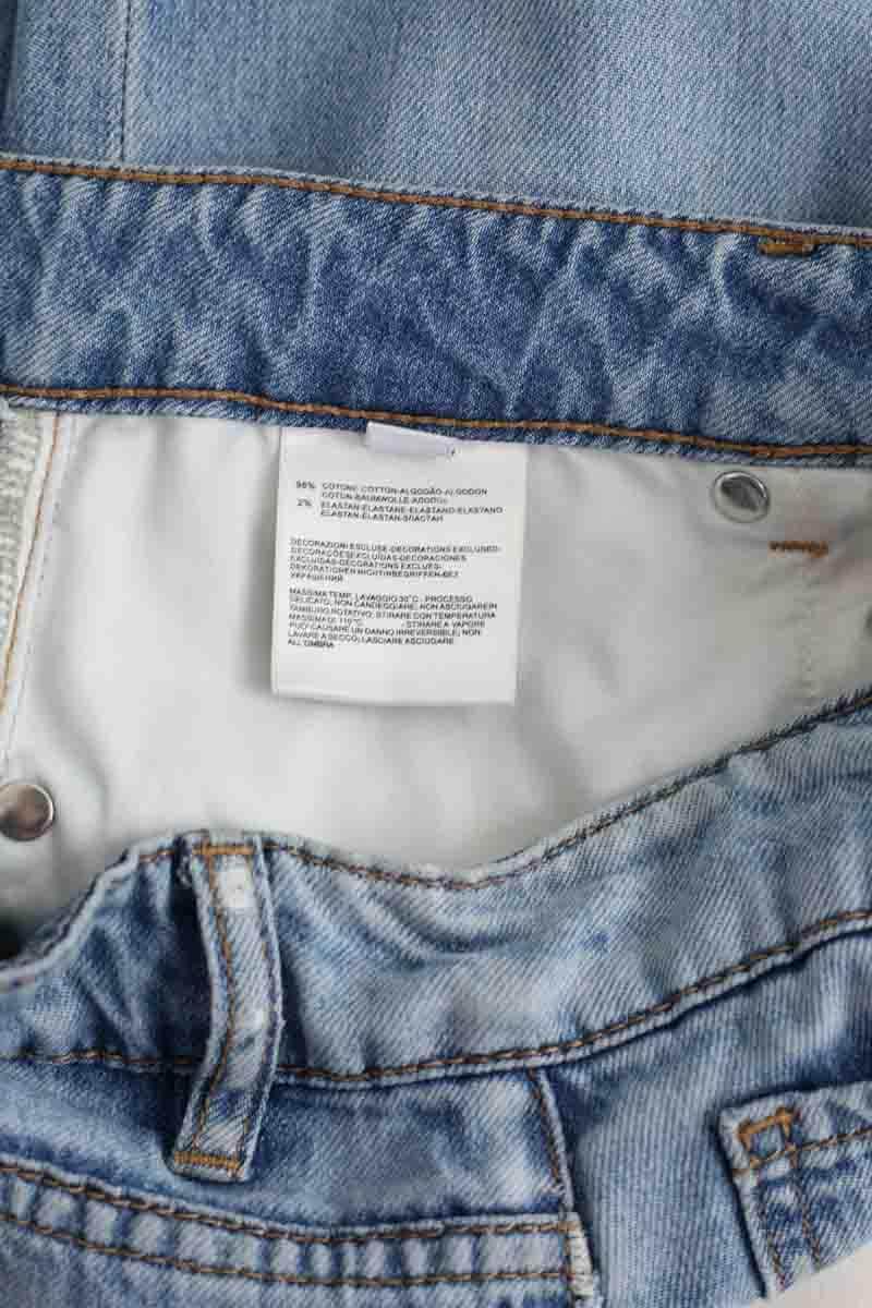 Jean large Celine Bleu en Coton