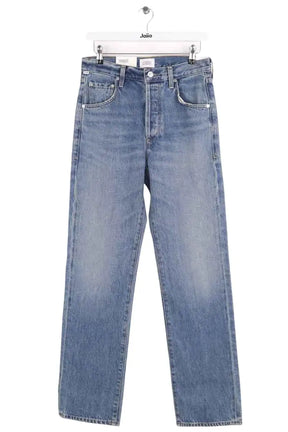 Jean large Citizens of Humanity Bleu en Coton, taille S - Seconde Main
