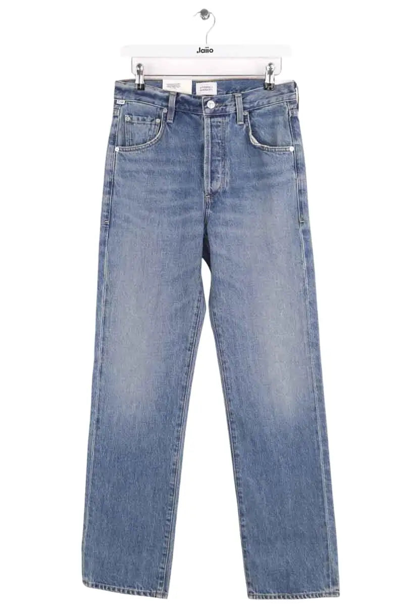 Jean large Citizens of Humanity Bleu en Coton, taille S - Seconde Main